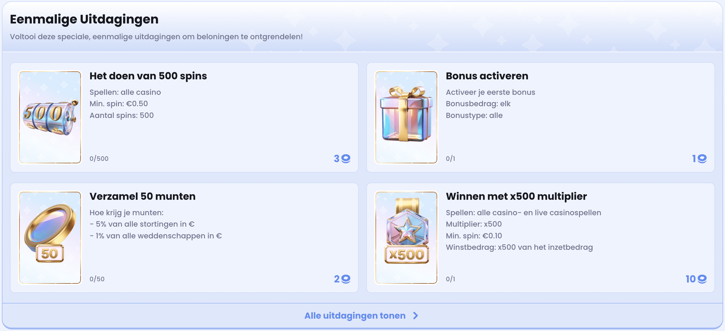 uitdagingen casinolab