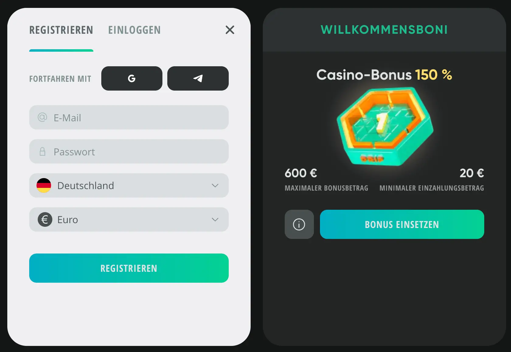 Bei Drip Casino registrieren